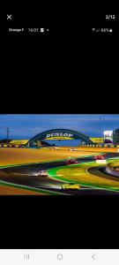 a picture of a race track with cars on the road at Maison rénovée proche circuit des 24H in Le Mans