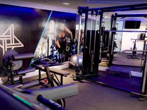 The fitness centre and/or fitness facilities at Apart-hotel Beira-Mar em Manaíra