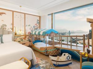 Krevet ili kreveti u jedinici u okviru objekta Island Shangri-La, Hong Kong