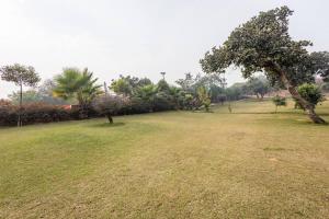 En trädgård utanför Aravali hills resort