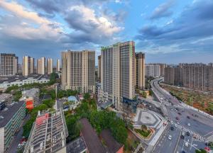 长沙景观或在酒店看到的城市景观
