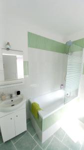 Koupelna v ubytování Apartmány Karlštejn