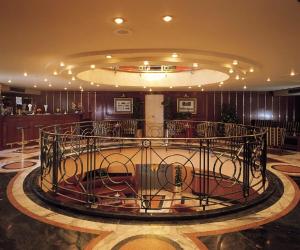 a large metal circle in the middle of a room at Jaz Celebrity Nile Cruise - Every Saturday from Luxor for 07 & 04 Nights - Every Wednesday From Aswan for 03 Nights in Luxor +2 photos