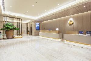 Preddverje oz. recepcija v nastanitvi Ji Hotel Jiaozhou