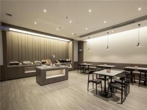 Hanting HotelXi'an Xixian New District Qinhan New Town 레스토랑 또는 맛집
