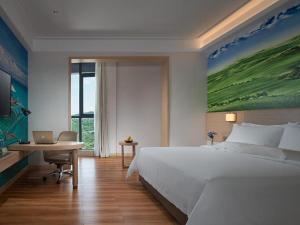 Krevet ili kreveti u jedinici u objektu Best Sleep International Hotel Shenzhen Tanglang Metro Station