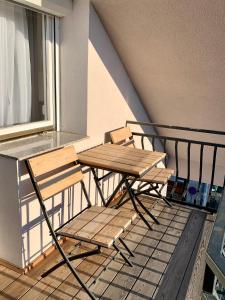 Balkón nebo terasa v ubytování Hotel Maj Inn