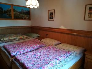 a bedroom with two beds in a room at Appartamento La Mirandola Rosso in Livinallongo del Col di Lana