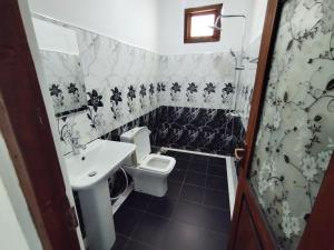 埃拉Villa Nature Hights的带水槽和马桶的浴室