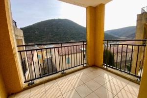 a balcony with a view of a mountain at Les Naïades I47 - 2 bedrooms for 5 people ! in Avène