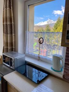 O bucătărie sau chicinetă la Villa Holiday Tatry