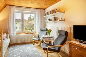 Posezení v ubytování Ferienwohnung Fischer