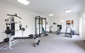 Fitness centrum a/nebo fitness zařízení v ubytování Hotel am Kurpark Späth