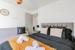 เตียงในห้องที่ 1-Bed in Bricklane Shoreditch - 5 Sleeps