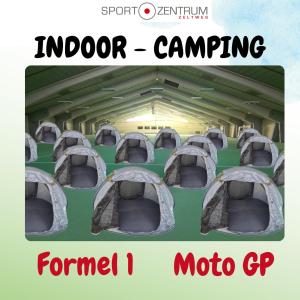 an image of a group of tents in a room at INDOOR Camping Sportzentrum Zeltweg in Zeltweg