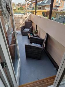 Μπαλκόνι ή βεράντα στο Ferienwohnung Kleve Kellen