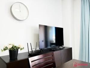 TV a/nebo společenská místnost v ubytování Mar y Monte