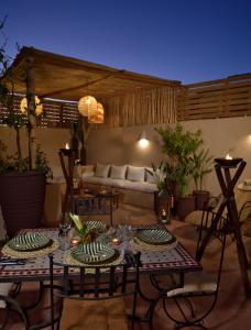 Posezení v ubytování Riad Palau Marrakech