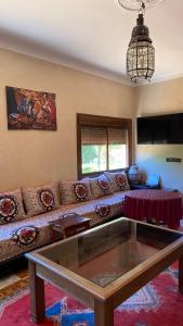 Гостиная зона в Auberge de Jeunesse Marrakech-Asni