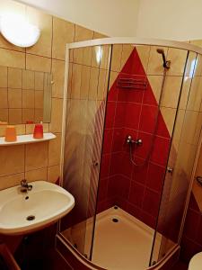 Kúpeľňa v ubytovaní Haus Maria Appartements