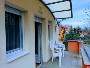 Balkón alebo terasa v ubytovaní Haus Maria Appartements