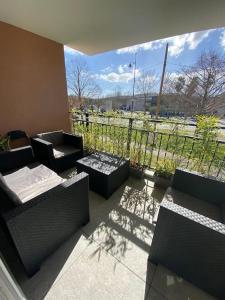 Χώρος καθιστικού στο Cogolin Centre 1 bed Appartment