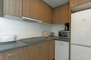 Kuchyň nebo kuchyňský kout v ubytování Apartamento Seven Seas