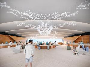 a rendering of the lobby of a cruise ship at AVA Resort Cancun - All Inclusive in Cancún