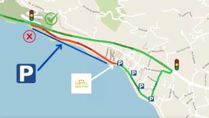 a map of the proposed route of the cleanup effort at Albergo Pesce D'oro in Verbania