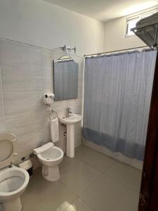 Koupelna v ubytování Hotel Concorde