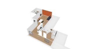 a rendering of a floor plan of a house at Le Bivouac en Orient - Home Homy in Saint-Florent-sur-Cher