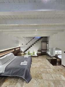 Postel nebo postele na pokoji v ubytování Binario1 Rooms