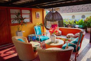 Posezení v ubytování Hotel La Casona de Getsemani