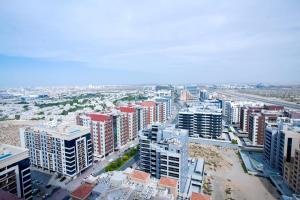 Γενική άποψη της πόλης Ντουμπάι ή θέα της πόλης από  αυτό το διαμέρισμα