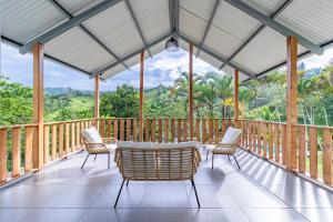 Balkón nebo terasa v ubytování Finca Mango - 40 acre paradise