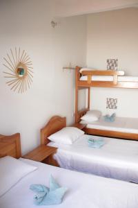 Ein Bett oder Betten in einem Zimmer der Unterkunft Rustico Hostel Barichara