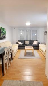 Χώρος καθιστικού στο Grand Studio Indépendant à 30 minutes de Paris (RDC d'un pavillon) dans village bord de Seine