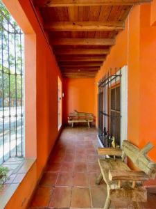 Un balcon sau o terasă la Suite Colonial en Parras de la Fuente