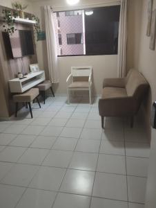 Posezení v ubytování Apartamento em Ponta Negra _ Natal RN