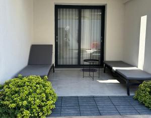 Część wypoczynkowa w obiekcie Kallithea love paradise pool & garden