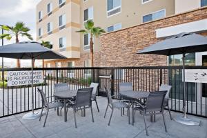 A balcony or terrace at Fairfield by Marriott Inn & Suites Chino