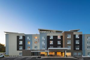 a rendering of the front of a hotel at TownePlace Suites by Marriott Edgewood Aberdeen in Belcamp
