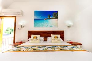 Ένα ή περισσότερα κρεβάτια σε δωμάτιο στο Lazio Beach Residence