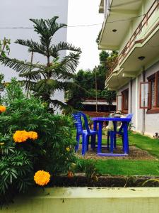 Un jardín fuera de Hello Inn Guest House & Apartment