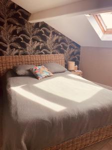 a bedroom with a large bed in a room at Chambre bohème chez Rachel in Pau