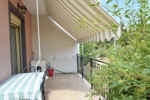 Balkón nebo terasa v ubytování apartment irini