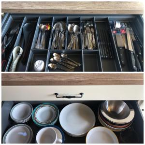 Cucina o angolo cottura di Town center duplex with lift