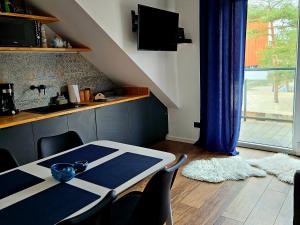 Μια τηλεόραση ή/και κέντρο ψυχαγωγίας στο Apartament GRUNWALDZKA 105 z tarasem 5o m do plaży