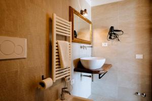 Koupelna v ubytování Agriturismo Giù al Pozzo