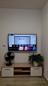 TV a/nebo společenská místnost v ubytování Apartmán 10